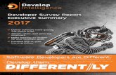 Developer Survey Report - Developer Academy - Results ......DevelopIntelligence 2017 Developer Survey Report Executive Summary Over the past decade, DevelopIntelligence (DI) has provided