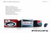 Micro Hi-Fi System - Philips · USB na tomada da unidade. OU para dispositivos com cabo USB: 1 Introduza uma ficha do cabo USB (não incluído) na tomada da unidade. 2 Insira a outra
