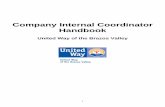 Company Internal Coordinator Handbook Internal Coordinator Handbook - 2014.pdfAs a Company Internal Coordinator, you will have the opportunity to learn more about UWBV and our partners,