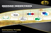 hassanindustries.comhassanindustries.com/pdf/Hassan-Industries-Brochure.pdf · Over three decades of professional work experience with US & European importers ... embroidery and printing,