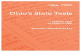 Ohio’s State Tests · Ohio’s State Tests SAMPLE TEST SCORING GUIDE ENGLISH LANGUAGE ARTS I