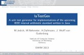 IaTestGen - A unit test generator for implementations of ... · Motivation Domain Speciﬁc Language Design Summary IaTestGen A unit test generator for implementations of the upcoming