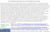 The Strength of Ensembles Lies not in Probability Forecasting · 2019-06-04 · 4 June 2019 Strength of Ensembles Lies not in Probability Forecasting ECMWF Leonard Smith . Just Enough