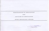 MEMORANDUM OF ASSOCIATION AND ARTICLES …...MEMORANDUM OF ASSOCIATION AND ARTICLES OF ASSOCIATION MUSIC BROADCAST LIMITED 1 COMPANY LIMITED BY SHARES MEMORANDUM OF ASSOCIATION OF