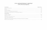 PTL ENTERPRISES LIMITEDPTL Enterprises Ltd. 5 5. All documents referred to in the notice are open for inspection at the registered office of the Company between 10.00 a.m. to 5.00