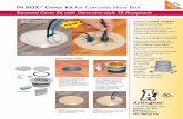 N E m r eo r W! e IN BOX Cover Kit for Concrete …1 Stauffer Industrial Park Scranton, PA 18517 800/233.4717 Fax 570/562.0646 IN BOX Cover Kit for Concrete Floor Box Recessed Cover