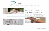 Attività di ricerca scientifica di ricerca... · studies demonstrated the cholagogue effect of waters rich in sulphate, bicarbonate, calcium and magnesium, due to the release of