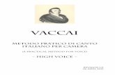Metodo pratico di canto italiano per camera ~ High Voiceconquest.imslp.info/files/...PMLP85474-Vaccai_Method_High_Voice_r1.0.pdf · About Nicola Vaccai VACCAI was born on March the