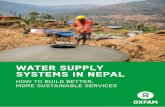 Water supply systems in Nepal Supply...average of 30% of their expenses were spent on these repairs. Another 50% ... Pipe cleaning/tank cleaning 97 430 Interest payments - - Total