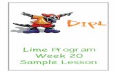 Lime 3URJUDP Week 20 Sample /HVVRQ - DIPL · • Resource CD (12 pages) ... All other games and activities to be re-produced for use in the classroom . A sample of the Homework Sheet