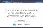 Camera-based Active Real-Time Driver Monitoring Systems · •Driver Monitoring for fatigue and distraction has become a major focus of automotive safety regulators and governments
