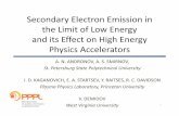 Secondary Electron Emission in the Limit of Low energy v3critten/cesrta/ecloud/doc/... · 2012-01-31 · It is very difficult to produce collimated electron beam with few eV energy