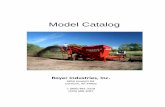 Model Catalog 2015 Model Catalog Model Catalog - 2015 Model Catalog Royer Industries, Inc. 6856 Howlett