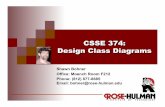 CSSE 374: Design Class Diagrams · officially in UML, the top format is used to distinguish the package name from the class name ... Rental package and a Video package for BrickBusters