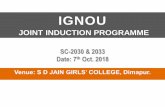 IGNOU - S. D. Jain Girls' College · 2 1st Oct. to 20 th Oct. 1st April to 20 April 300/- 3 21st Oct. to 31st Oct. 21st April to30th April 500/- 4* st1 Nov. to 15th Nov. 1st May to