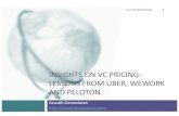 INSIGHTS ON VC PRICING: LESSONS FROM UBER, WEWORK …people.stern.nyu.edu/adamodar/pdfiles/blog/PelotonIPO.pdf¤With Uber and Lyft, the question of how the companies planned to deal