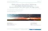 Data Driven Decision Making in Utah Government: …Data Driven Decision Making in Utah Government: Assessment for the Use of Big Data Data Driven Decision Making Project ... recognition