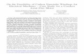 On the Feasibility of Carbon Nanotube Windings for ...sparklab.engr.uky.edu/sites/sparklab/files/2016 IEEE ECCE...for CNT winding application. Speciﬁc analytical closed-form sizing