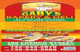 gabysbakery.com · 2015-03-16 · CON MOZARELLA / with mozzarella ANTOJITOS ADD: Meat Cheese or Avocado = Extra 1.00 AÑADE: Carne Queso o Aguacate = Extra 1.00 * QUESADILLA CON JAMÓN,