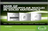 NMR of Quadrupolar SolidMaterials...14 Quadrupolar NMR to Investigate Dynamics in Solid Materials Luke A. O’Dell, Christopher I. Ratcliffe 213 15 Alkali Metal NMR of Biological Molecules