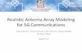 Realistic Antenna Array Modeling for 5G Communications...MIMIC in HFSS 3D Layout 3D EM Simulation of Amp Package 3D EM Simulation of Circulator Antenna Element/Array . Building Smart