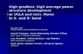 High gradient, high average power structure development at ... · High gradient, high average power structure development at UCLA and Univ. Rome in X- and S- band High gradient, high
