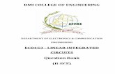 EC8453 - LINEAR INTEGRATED CIRCUITS Question Bank (II …dmice.ac.in/wp-content/uploads/2017/05/LINEAR-INTEGRATED-CIRCUITS.pdf5.Justify the reasons for using current sources in integrated