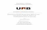 DOCTORAL THESIS - UAB Barcelona · DOCTORAL THESIS UNIVERSITAT AUTONOMA DE BARCELONA DEPARTMENT OF BUSINESS ECONOMICS PERCEIVED ENTREPRENEURIAL ABILITY AND THE QUALITY AND QUANTITY