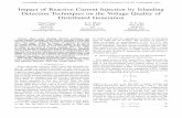 Impact of Reactive Current Injection by Islanding Detection … · 2018-12-08 · injection current based islanding detection technique (IDT). The studies are carried out on a partial