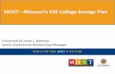 MOST—Missouri’s 529 College Savings Plan · Agent, respectively, with overall responsibility for the day-to-day operations. The Vanguard Group, Inc serves as Investment Manager