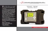 VSAT 7850 - Applied Instrumentshe VSAT 7850’s extreme rugged- ness, husky battery, ease of use, and versatility make this the ideal meter for professional VSAT satellite technicians.