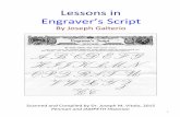 Lessonsin Engraver’s&Script - Zanerian · Engraver's Script By Joseph Calterio, New York—THIRD ARTICLE T might be well for those who are following these articles, thoroughly to