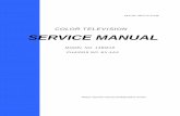 COLOR TELEVISION SERVICE MANUAL · 2018-03-22 · 2.1.2 Adjust the brightness/contrast controls to obtain a sharp picture. 2.1.3 Adjust two tabs of the 4-pole magnet to change the