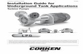 ORIGINAL INSTRUCTIONS IF103A Installation Guide for ... Underground Install Guide.pdfInstallation Guide for Underground Tank Applications Turbine Pumps Solutions beyond products...