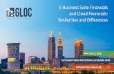 E-Business Suite Financials and Cloud Financials: Similarities and … · 2018-05-21 · •Newer functionalities are been introduced in Cloud Financials at a rapid pace •For non