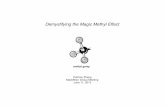 Demystifying the Magic Methyl Effect - Princeton Universitychemlabs.princeton.edu/macmillan/wp-content/uploads/... · 2016-12-24 · Demystifying the Magic Methyl Effect "In comparison