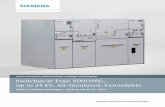 Switchgear Type … · 2013-11-01 · Switchgear Type SIMOSEC, up to 24 kV, Air-Insulated, Extendable · Siemens HA 41.43 · 2012 3 Contents Application, Requirements Pages Features,