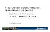 THE RASTER CONCURRENCY NIGHTMARE IN ArcGISetalweb.joewheaton.org.s3-us-west-2.amazonaws.com/... · THE RASTER CONCURRENCY NIGHTMARE IN ArcGIS Good Practice & Work Arounds GCD 5
