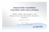 Digester Foaming Causes and Solutions - CWEA Digester Foaming Causes and Solutions.pdfDIGESTER FOAMING CAUSES AND SOLUTIONSCAUSES AND SOLUTIONS CWEA Math Operations andMath, Operations,