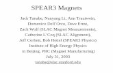 SPEAR3 Magnets - Stanford Synchrotron Radiation Lightsource · SPEAR3 Magnets Jack Tanabe, Nanyang Li, Ann Trautwein, Domenico Dell’Orco, Dave Ernst, Zach Wolf (SLAC Magnet Measurements),