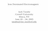 Iron Dominated Electromagnets Jack Tanabe Cornell ...Tanabe and involved complex theory, including mathematical transformations and the design and fabrication of permanent magnet structures.