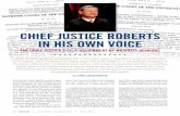 ChIEf JUsTICE RobERTs In hIs own VoICE - PrawfsBlawg ChIEf JUsTICE RobERTs In hIs own VoICE ThE ChIEf