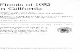 Floods of 1952 in California - USGS · FLOODS OF 1952 IN CALIFORNIA By S. E. Rantz and Harlowe M. Stafford,ABSTRACT Two major floods occurred in California in 1952. The first was