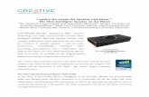 PR2016 - Creative iRoar Intelligent Bluetooth Speaker CES ......transforms the bi-amplified 5-driver sound system into an awesome booklet-sized audio powerhouse that delivers powerful