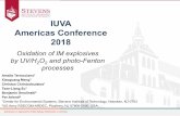 IUVA Americas Conference 2018...RDX Name IUPAC Hexahydro 1,3,5 Trinitro 1,3,5 triazine 2, 4-dinitro anisole 3-nitro-1, 2, 4 triazol-5-one Nitroguanidine Formula Structure Solubility