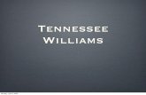 Tennessee Williams - Arkansas Tech Universityfaculty.atu.edu/cbrucker/Engl1053/p/21Williams.pdf · Williams was an alcoholic who fought terrible bouts of depression and depended on