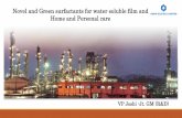 Novel and Green surfactants for water soluble film and ... · PVA film has good water solubility and it can dissolve at different temperatures with different dissolving pace. PVA