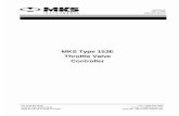 MKS 153E Throttle Valve Controller Instruction Manual · WARRANTY Type 153E Equipment MKS Instruments, Inc. (MKS) warrants that the equipment described above (the “equipment”)