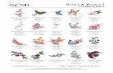 Wi n g s & Pe t a l s 2 - Embroidery Online · 2017-06-08 · 2.54 X 5.68 in. 64.52 X 144.27 mm 4,512 St. z L FQ629_48 Cosmos Butterfly 2 3.74 X 3.80 in. 95.00 X 96.52 mm ... 30.23