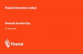 Piramal Enterprises Limited Financial Services Day · Piramal Enterprises Limited –Financial Services Day, 2018 Page 2 Disclaimer Except for the historical information contained